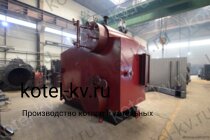 Котел на древесных опилках для производства