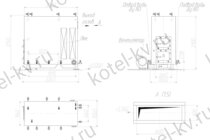 Котел на дровах КВД 0.58 чертеж